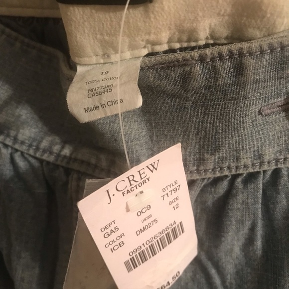 J.Crew chambray mini skirt - Picture 3 of 4